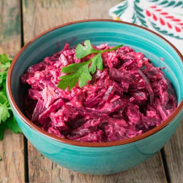 Свекла с чесноком